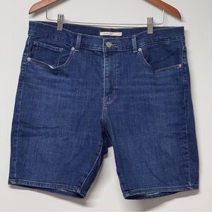 Levi’s Bermuda Short Mid Rise Blue Denim Jean Shorts